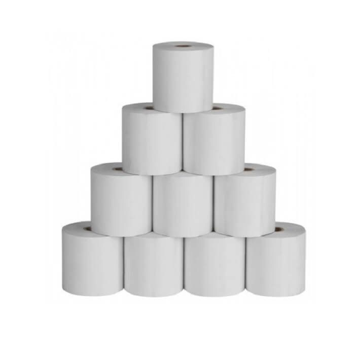 رول فیش پرینتر حرارتی 8 سانتی سفید برای دستگاه چاپ رسید