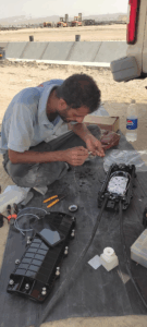 اجرای کابلکشی فیبر نوری در شرکت جاوید انرژی پرتو قشم توسط ساحل گستر بندرعباس