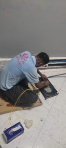 فیوژن دقیق فیبر نوری در کافو جهت برقراری ارتباط